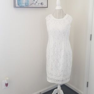 White lace dress